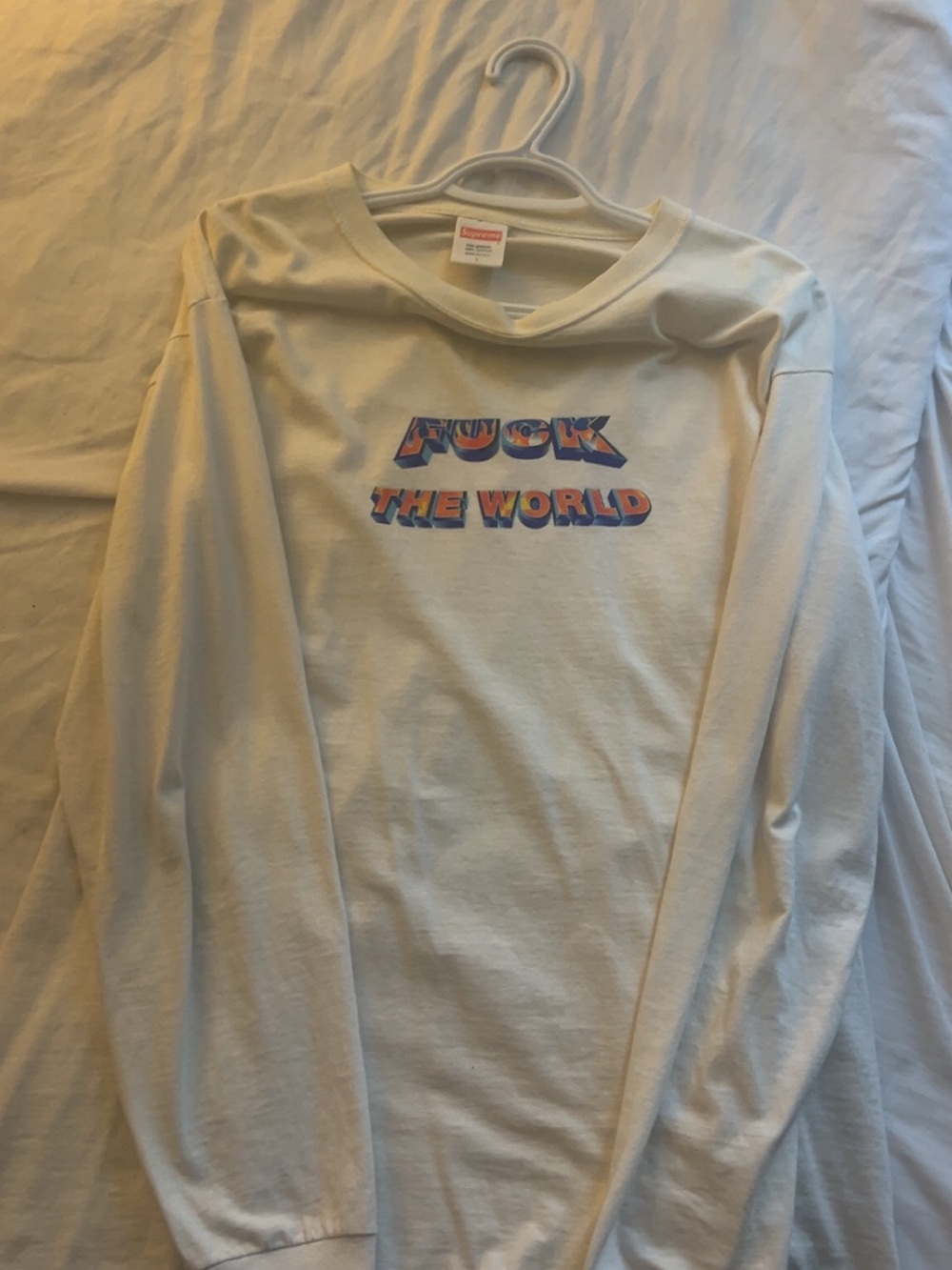 SS15 Supreme ‘FTW’ Long-Sleeve White